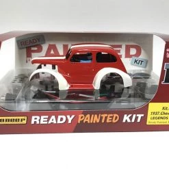 Pioneer 1937 Chevy Sedan Legends Racer 'Ready Painted' Red/White Kit 1/32 Slot Car