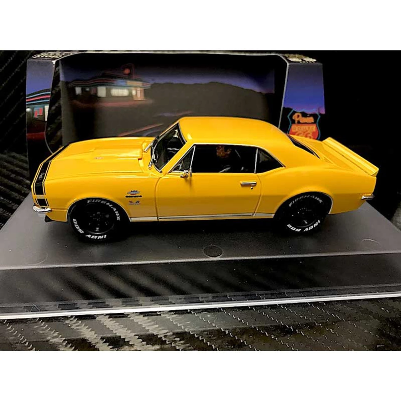 Pioneer Chevy Camaro Yenko SS427 Yellow Route 66 Ltd Edition 1/32 Slot Car - Image 3