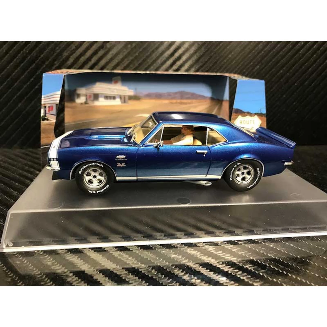 Pioneer Chevy Camaro Yenko SS427 Blue Route 66 Ltd Edition 1/32 Slot Car - Image 2