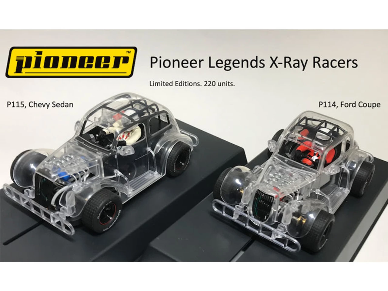 Pioneer ‘34 Ford Coupe Legends Racer X-Ray 1/32 Slot Car - Limited Edition - Image 4