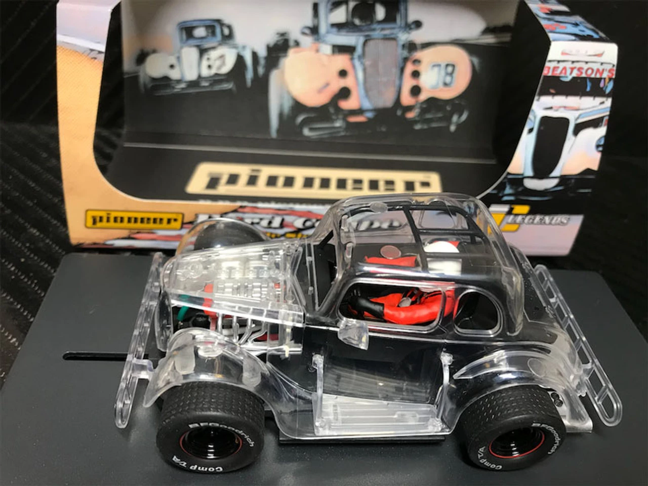 Pioneer ‘34 Ford Coupe Legends Racer X-Ray 1/32 Slot Car - Limited Edition - Image 2