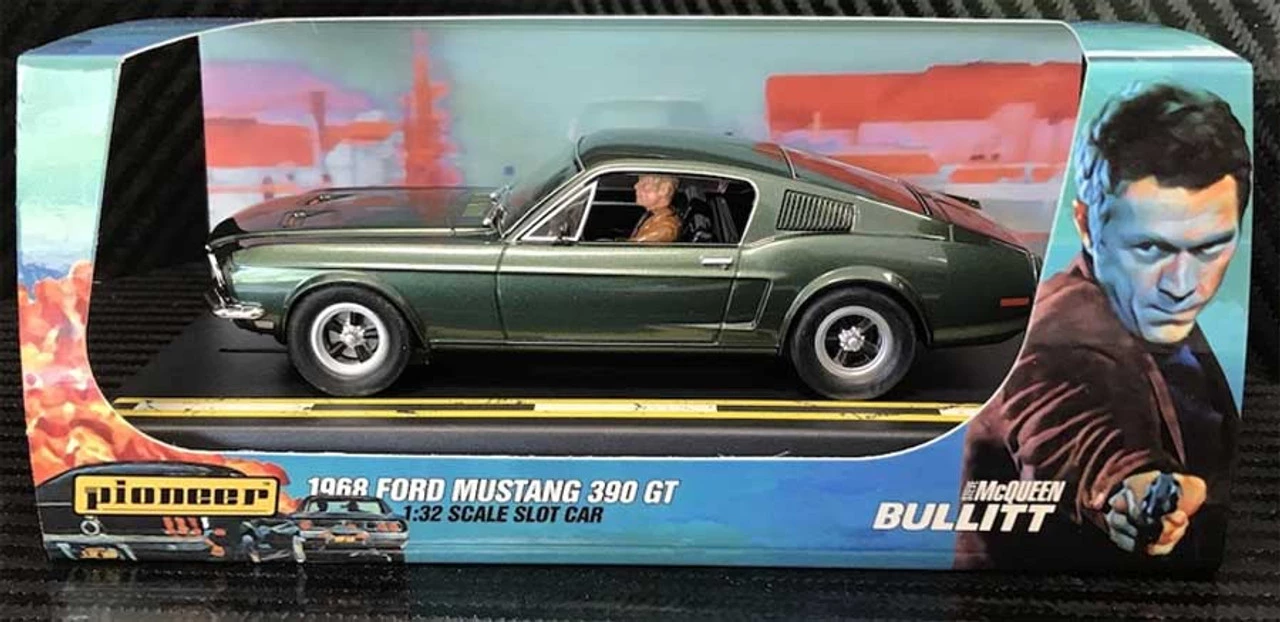 Pioneer 1968 Ford Mustang 390 GT 'Steve McQueen BULLITT' 1/32 Slot Car