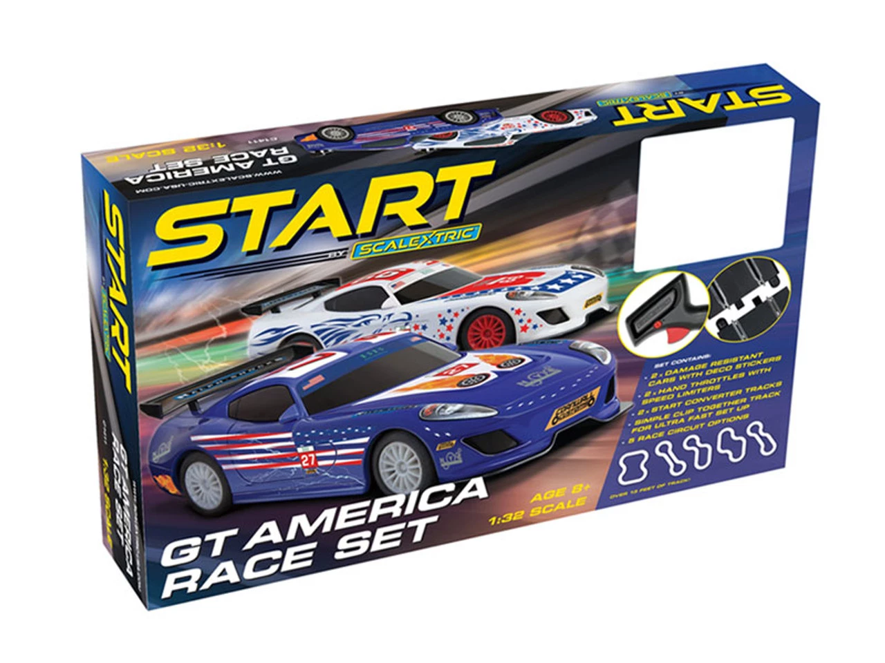 Scalextric START GT America 1/32 Slot Car Track Set