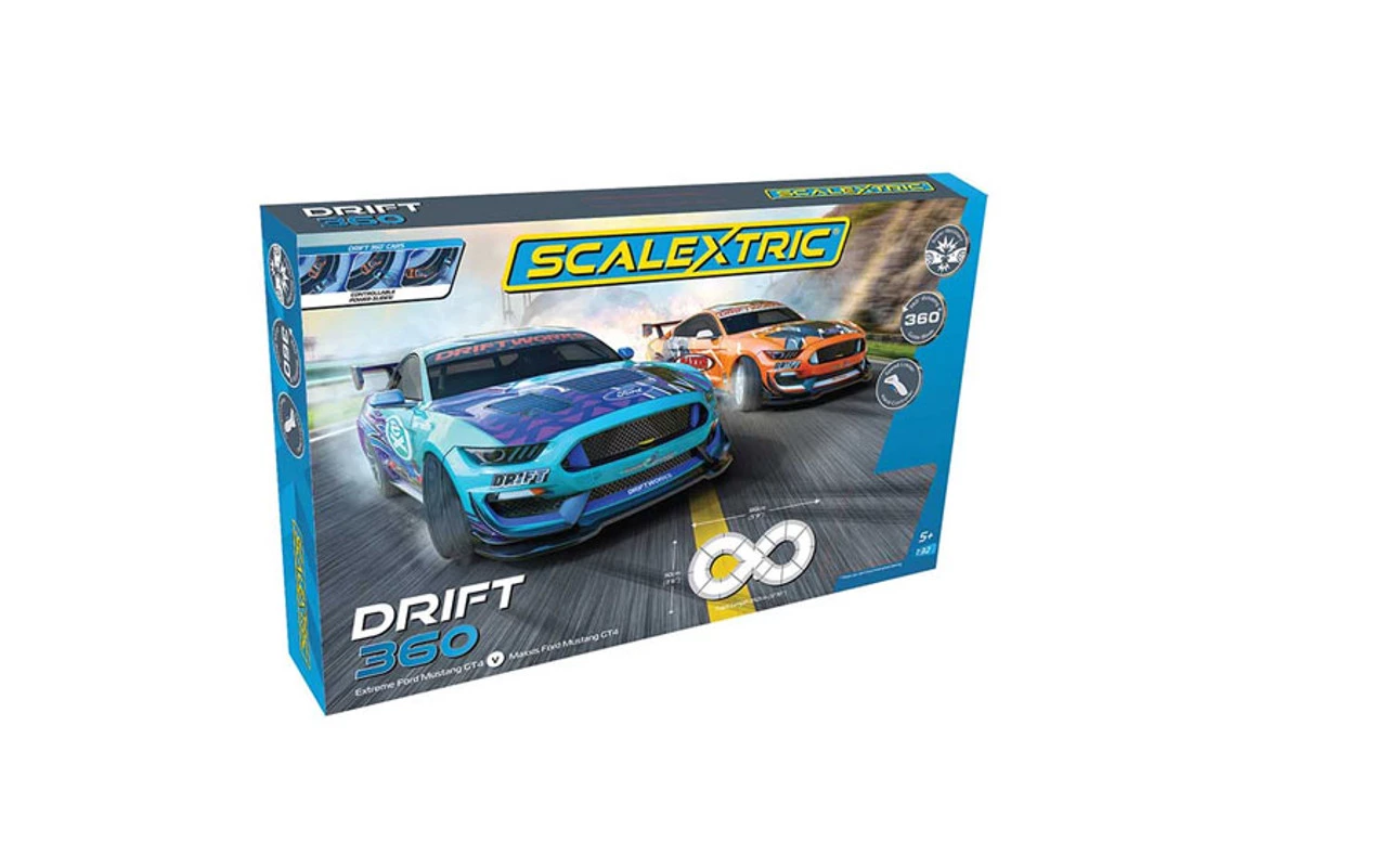 Scalextric Drift 360 1/32 Slot Car Track Race Set - Image 2