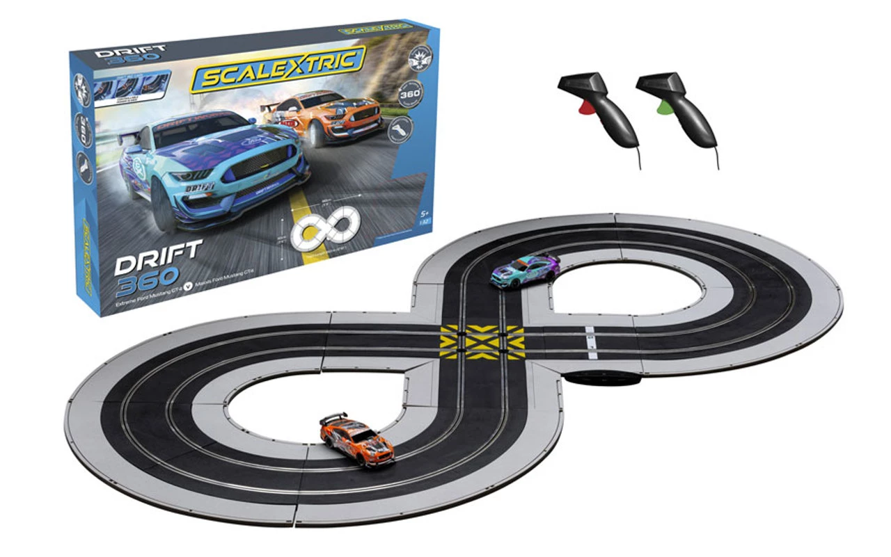 Scalextric Drift 360 1/32 Slot Car Track Race Set - Image 3