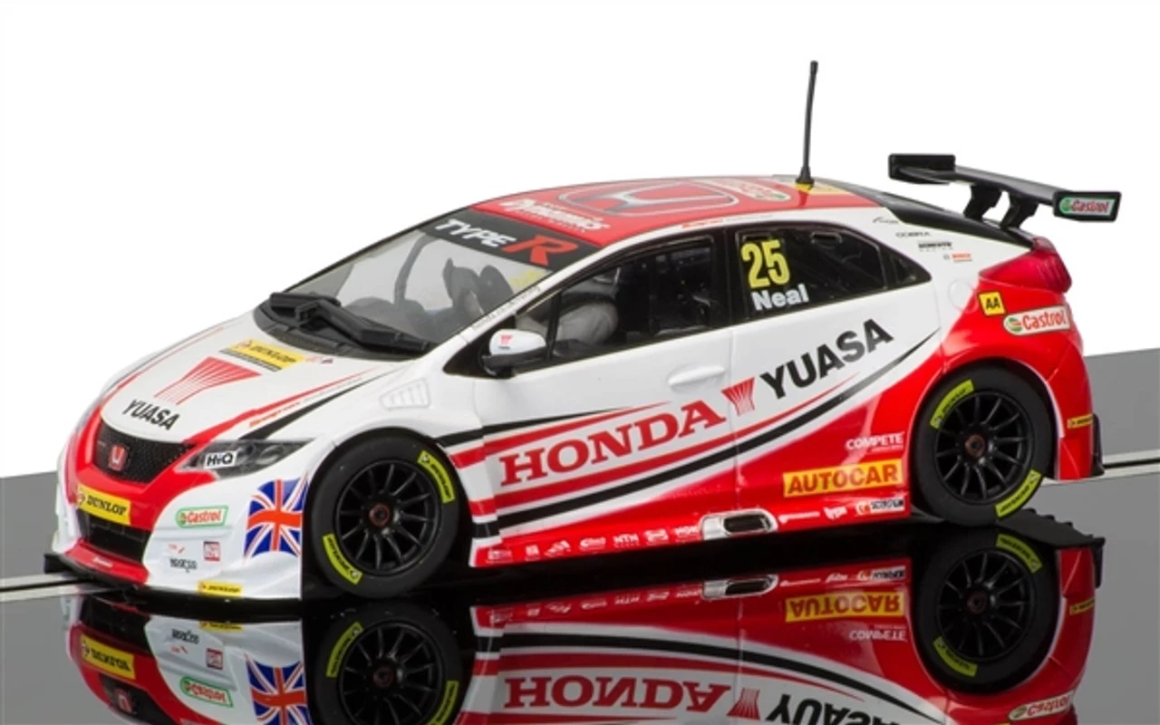 Scalextric Honda Civic Type R BTCC Matt Neal 1/32 Slot Car