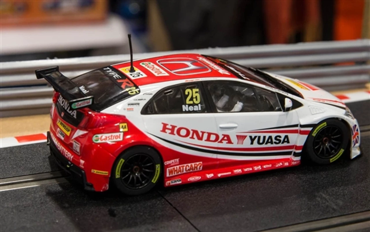Scalextric Honda Civic Type R BTCC Matt Neal 1/32 Slot Car - Image 4