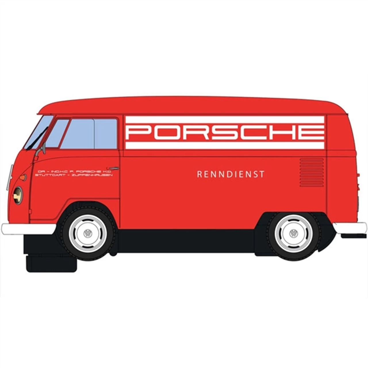 Scalextric Volkswagen Porsche Panel Van 1/32 Slot Car - Image 2