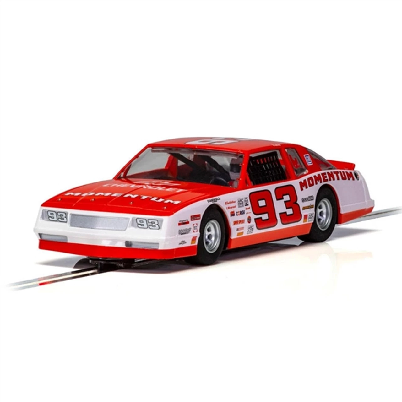 Scalextric Chevrolet Monte Carlo 'MOMENTUM' Red & White 1/32 Slot Car