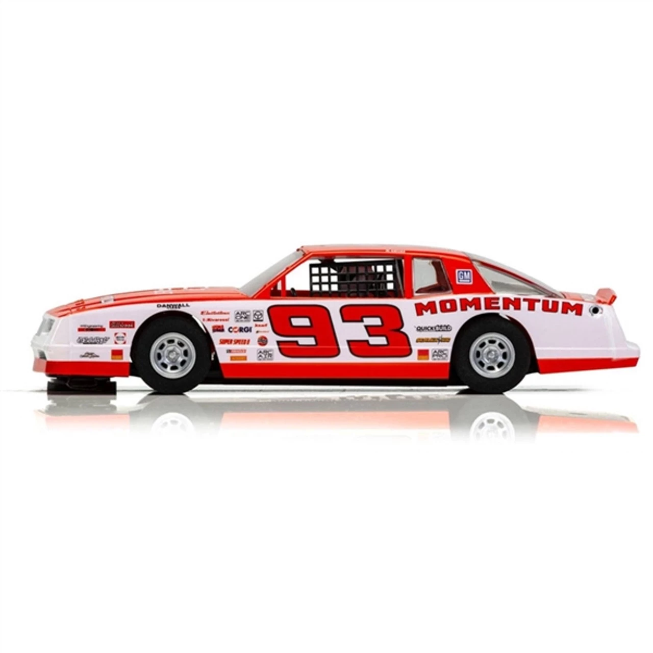 Scalextric Chevrolet Monte Carlo 'MOMENTUM' Red & White 1/32 Slot Car - Image 3