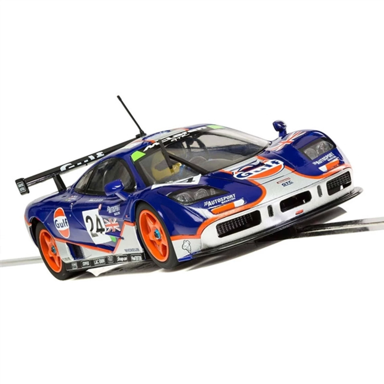 Scalextric McLaren F1 GTR 'GULF' Blue/Orange 1995 LeMans 1/32 Slot Car - Image 3