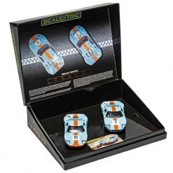 Scalextric Ford GT40 Gulf Twin Pack 1969 LeMans 1/32 Slot Cars