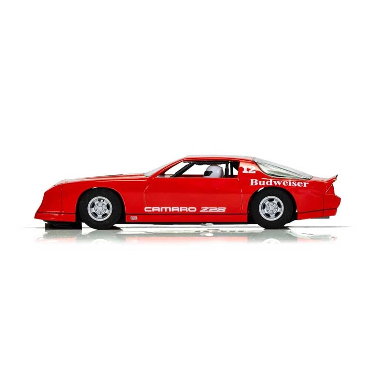 Scalextric Chevrolet Camaro Z28 Red IROC-Z Budweiser 1/32 Slot Car - Image 2