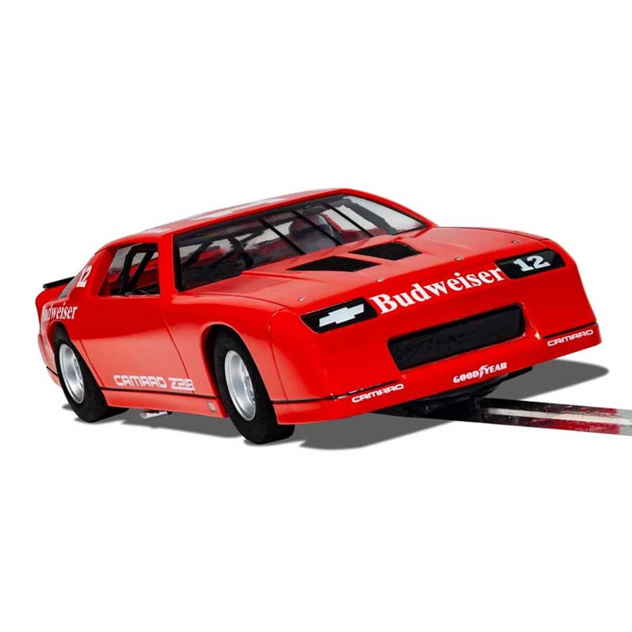 Scalextric Chevrolet Camaro Z28 Red IROC-Z Budweiser 1/32 Slot Car - Image 3