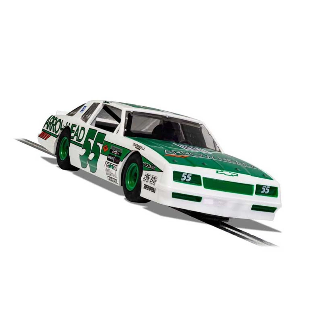 Scalextric Chevrolet Monte Carlo Green & White No. 55 1/32 Slot Car - Image 2