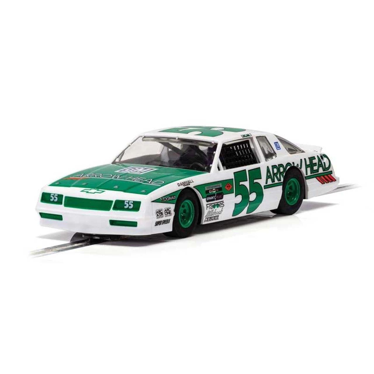 Scalextric Chevrolet Monte Carlo Green & White No. 55 1/32 Slot Car