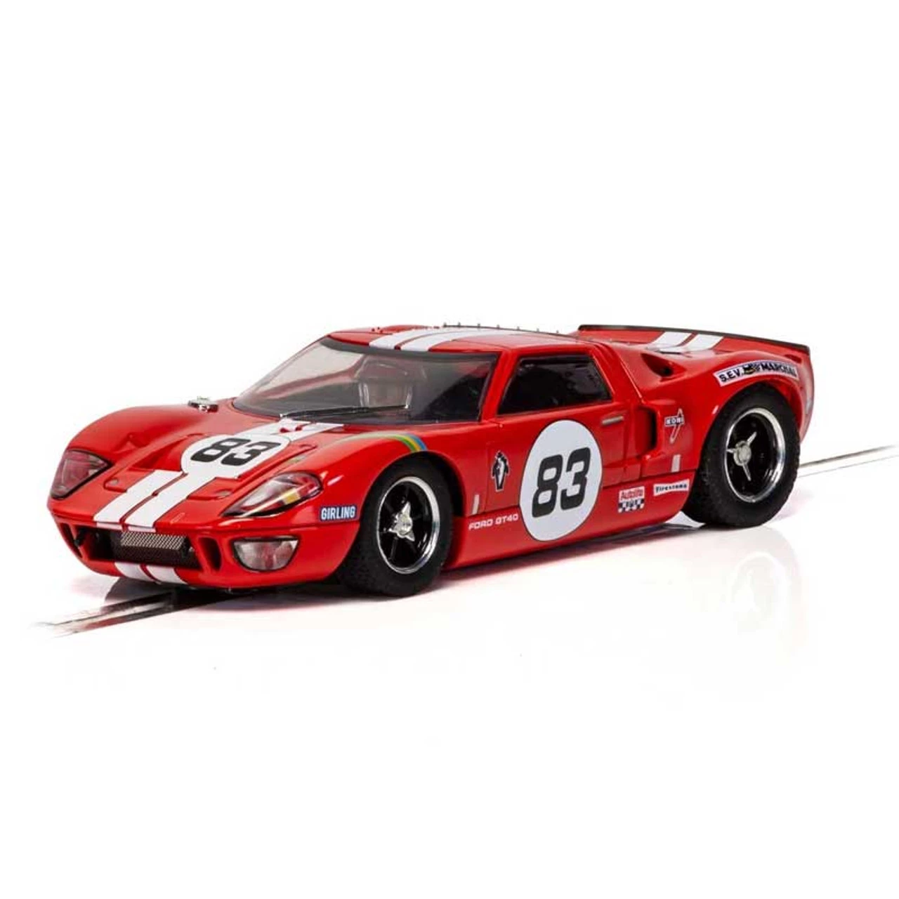 Scalextric Ford GT40 Red No. 83 1/32 Slot Car