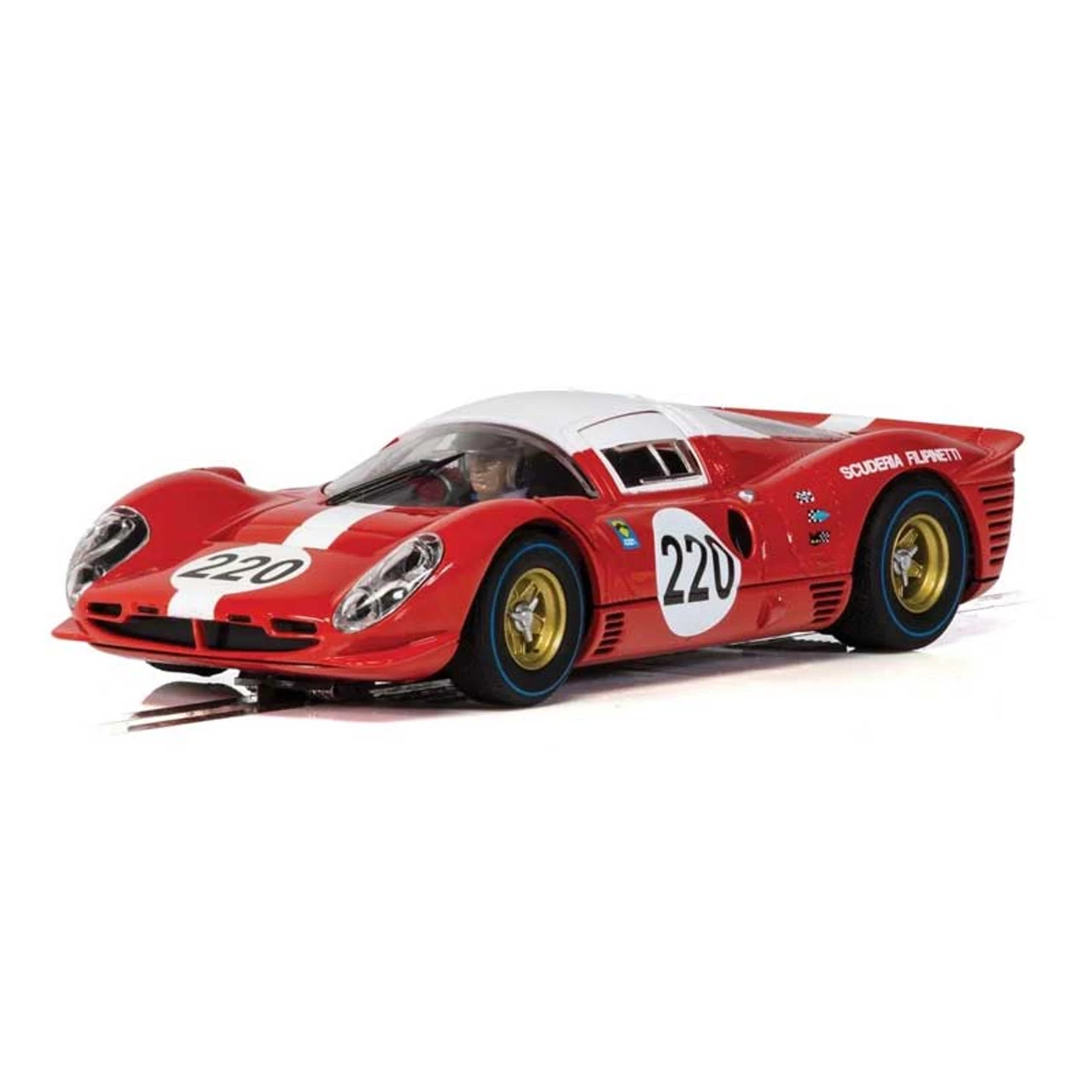 Scalextric 412P No. 220 Targa Florio 1967 1/32 Slot Car