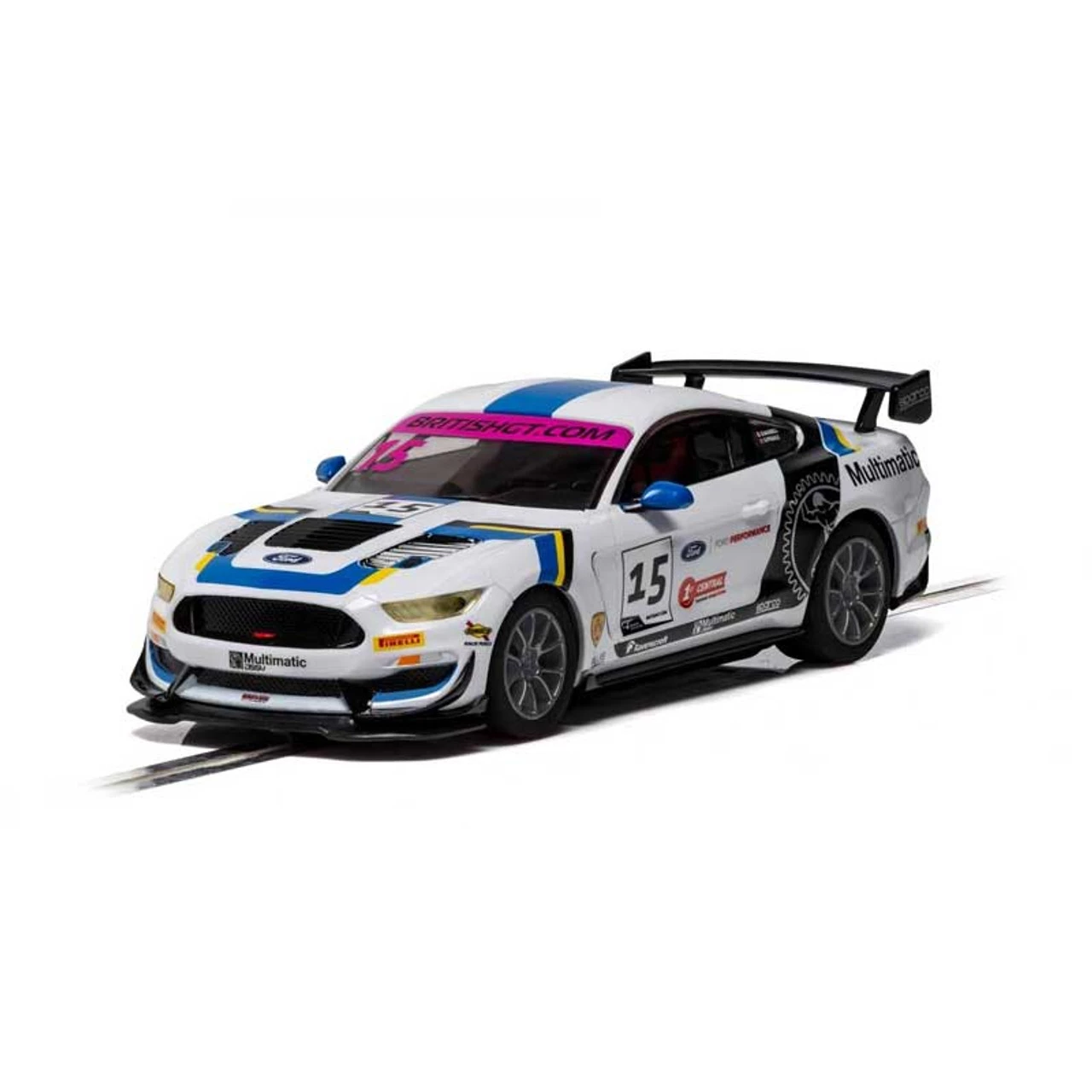 Scalextric Ford Mustang GT4 British GT 2019 Multimatic Motorsports 1/32 Slot Car - Image 2