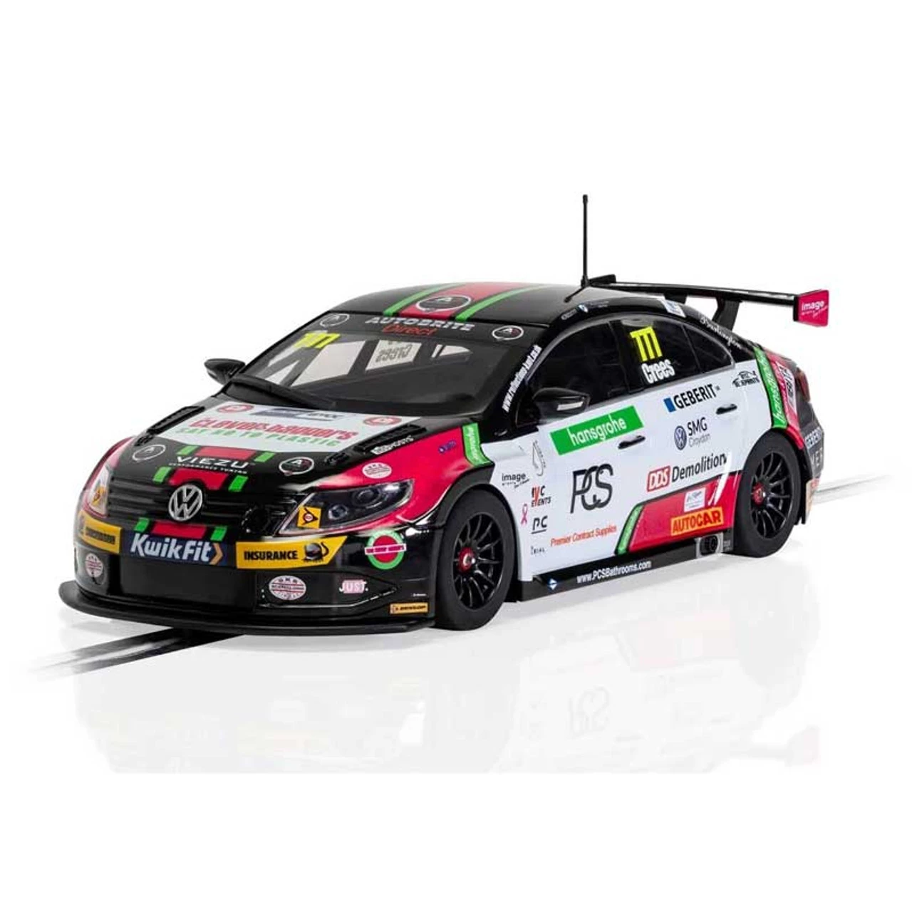 Scalextric VW CC Team HARD BTCC 2019 Michael Crees 1/32 Slot Car