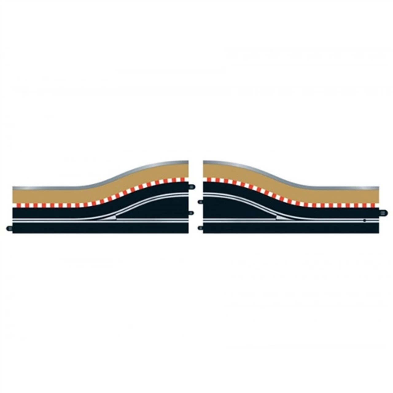 Scalextric 1/32 Digital Slot Car Right Pit Lane Track Section w/Sensors & Borders