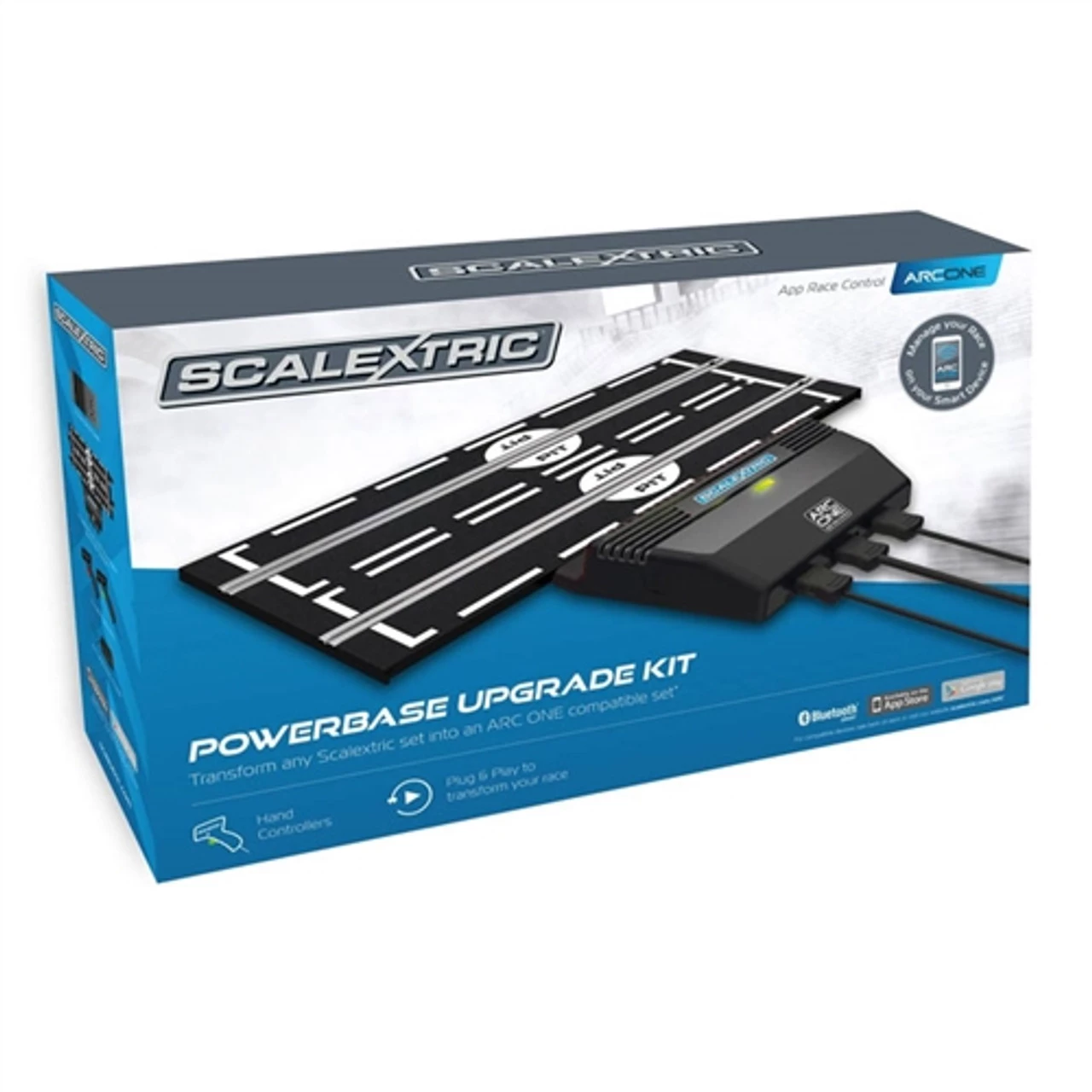 Scalextric 1/32 ARC ONE Powerbase Base, Controllers & Transformer