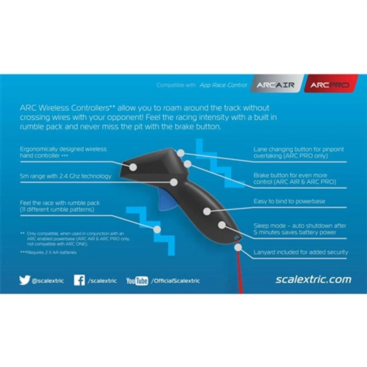 Scalextric 1/32 ARC Wireless Controller for ARC-AIR/ARC-PRO - Image 2